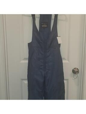 Ski Wear Alpine Reflections Blue Mens S Ski Bibs Snow Pants Overalls Vintage 80s